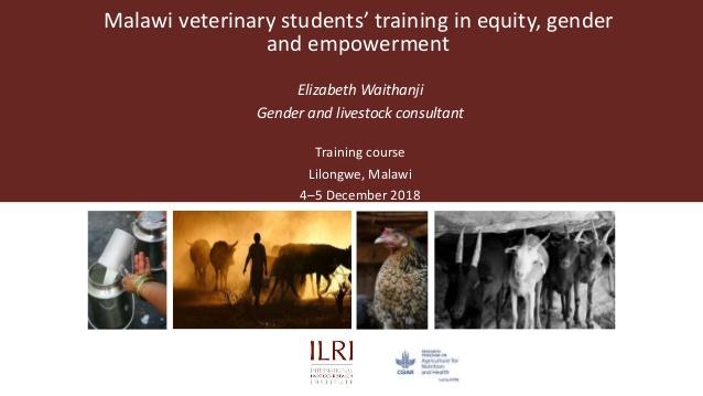 Malawi veterinary students’ training in equity, gender and empowerment