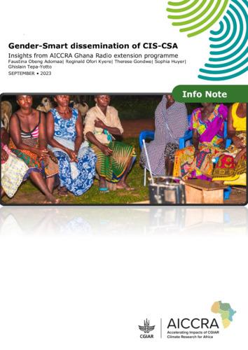 Gender-smart dissemination of CIS-CSA: Insights from AICCRA Ghana radio extension programme