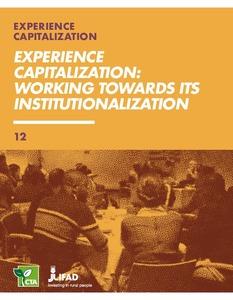 Experience capitalization: Working towards its institutionalization