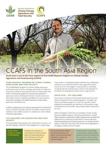 CCAFS in the South Asia Region