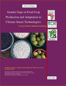 Gender Gaps in Food Crop Production and Adaptation to Climate-Smart Technologies: The case of Western Highlands of Cameroon