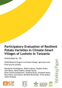 Participatory Evaluation of Resilient Potato Varieties in Climate-Smart Villages of Lushoto in Tanzania