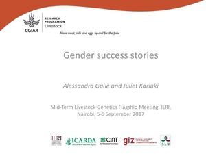 Gender success stories