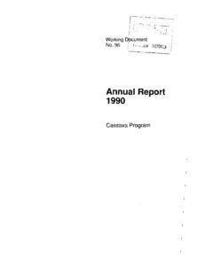 CIAT Annual Report: Cassava Program. 1990