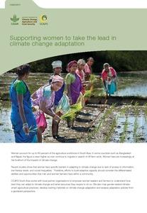 Supporting women to take the lead in climate change adaptation