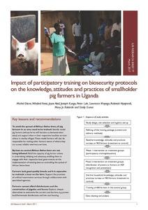 Impact of participatory training on biosecurity protocols on the knowledge, attitudes and practices of smallholder pig farmers in Uganda