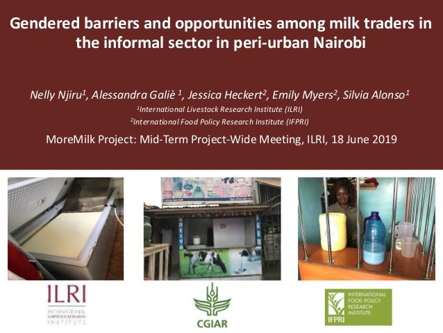Gendered barriers and opportunities among milk traders in the informal sector in peri-urban Nairobi