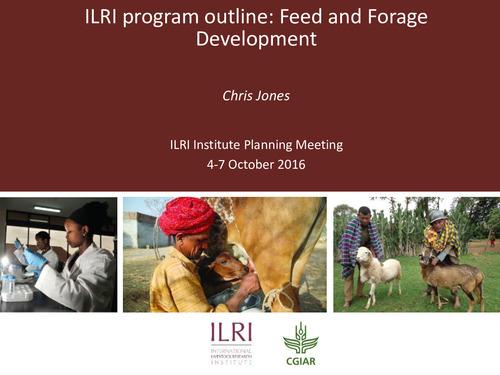 ILRI program outline: Feed and forage development
