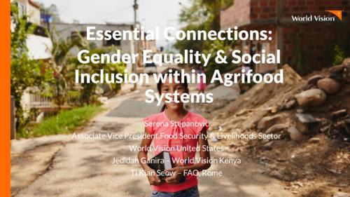 Essential Connections: Gender Equality and Social Inclusion within Agrifood Systems