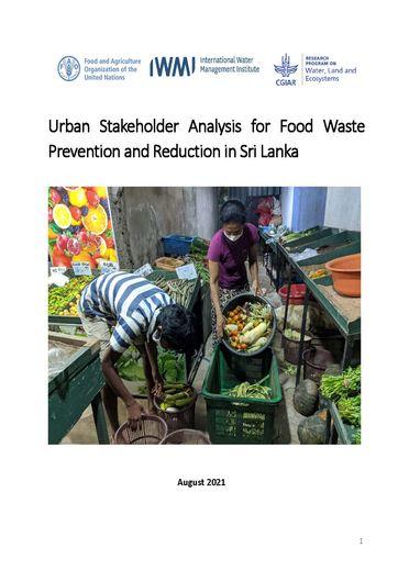 Urban stakeholder analysis for food waste prevention and reduction in Sri Lanka