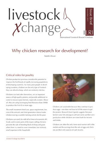 Why chicken research for development?