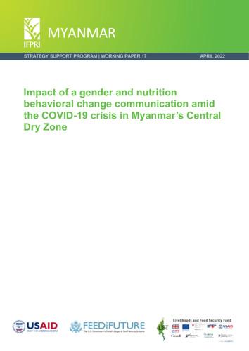 Impact of a gender and nutrition behavioral change communication amid the COVID-19 crisis in Myanmar’s Central Dry Zone