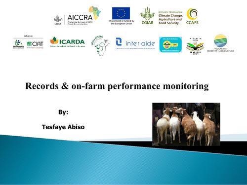 Records and on-farm performance monitoring