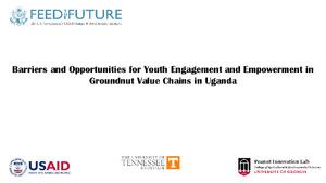 WE5.1: Barriers and opportunities for youth engagement and empowerment in groundnut value chains in Uganda