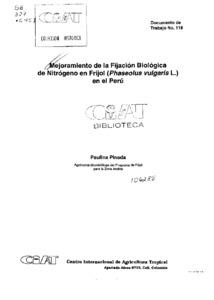 Mejoramiento de la fijación biológica de nitrógeno en frijol (Phaseolus vulgaris L.) en el Perú