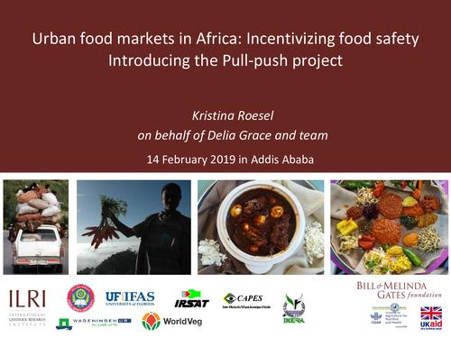 Urban food markets in Africa - Incentivizing food safety. Introducing the Pull-push project