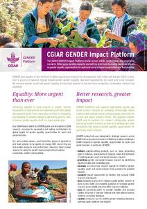 CGIAR GENDER Impact Platform