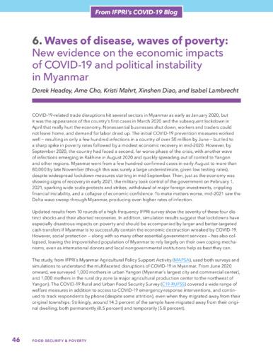 Waves of disease, waves of poverty: New evidence on the economic impacts of COVID-19 and political instability in Myanmar
