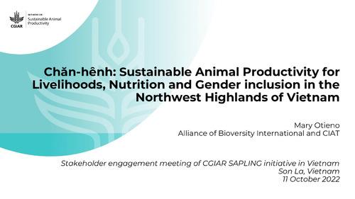 Chăn-hênh: Sustainable Animal Productivity for Livelihoods, Nutrition and Gender inclusion in the Northwest Highlands of Vietnam