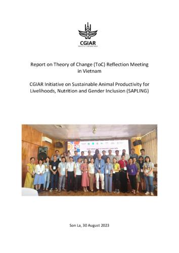 Report on Vietnam TOC reflection meeting of CGIAR Initiative on Sustainable Animal Productivity for Livelihoods, Nutrition and Gender Inclusion