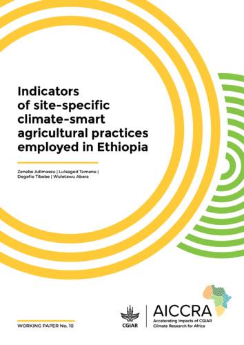 Indicators of site-specific climate-smart agricultural practices employed in Ethiopia