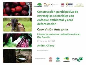 Construcción participativa de estrategias sectoriales con enfoque ambiental y cero deforestación