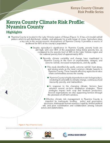 Kenya County Climate Risk Profile: Nyamira County