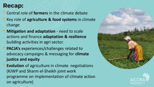 Enhancing Farmer Engagement in Climate Policy: Recap