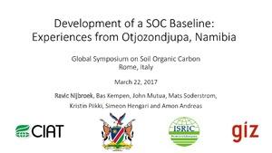 Development of a SOC Baseline: Experiences from Otjozondjupa, Namibia.