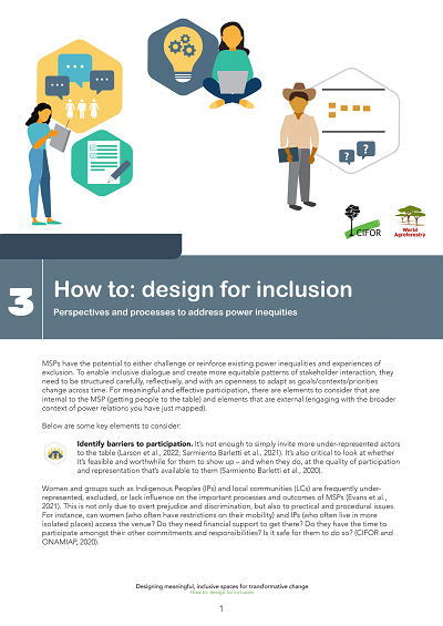 How to: design for inclusion. Perspectives and processes to address power inequities