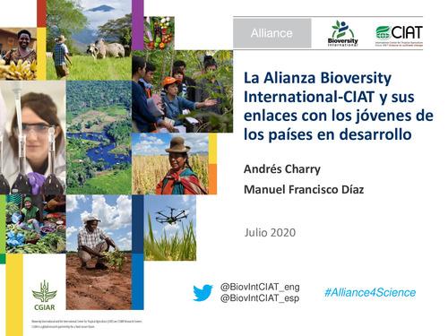 La Alianza Bioversity International-CIAT y sus enlaces con los jóvenes de los países en desarrollo
