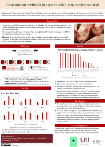 Alternative to antibiotics in pig production: A nano silver use trial