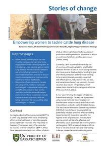 Stories of change: Empowering women to tackle cattle lung disease