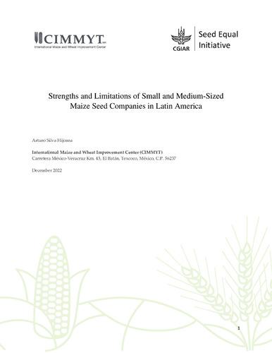 Strengths and limitations of small and medium-sized maize seed companies in Latin America