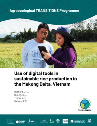 Use of digital tools in sustainable rice production in the Mekong Delta, Vietnam