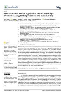 Feminization of African agriculture and the meaning of decision-making for empowerment and sustainability