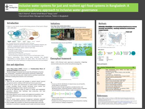Inclusive water systems for just and resilient agri-food systems in Bangladesh: A transdisciplinary approach to inclusive water governance