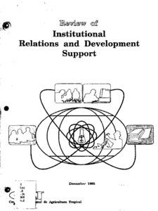 Review of institutional relations and development support