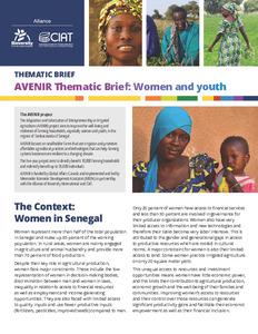 AVENIR Thematic Brief: Women and youth