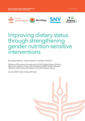 Improving dietary status through strengthening gender nutrition-sensitive interventions