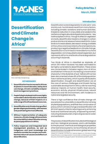 Desertification and Climate Change in Africa