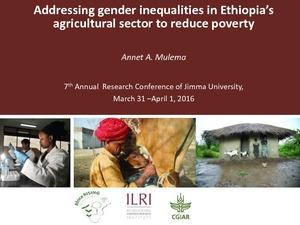 Addressing gender inequalities in Ethiopia’s agricultural sector to reduce poverty