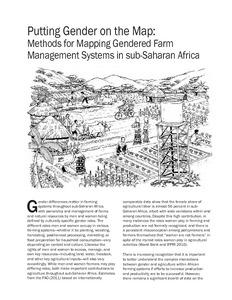 Addressing learning and complexity: Putting gender on the map: Methods for mapping gendered farm management systems in sub-Saharan Africa