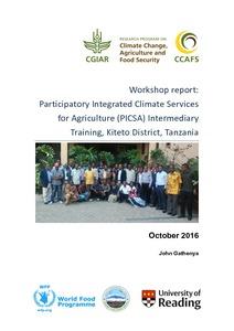 Participatory Integrated Climate Services for Agriculture (PICSA) Intermediary Training, Kiteto District, Tanzania