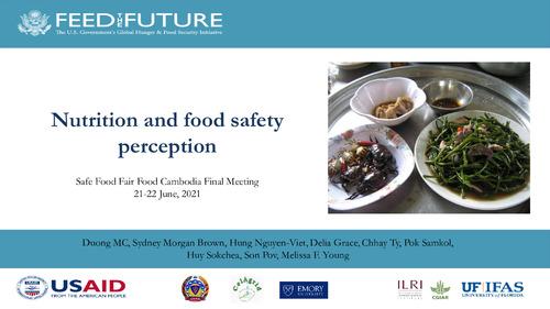 Nutrition and food safety perception