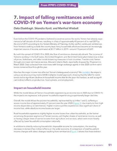 Impact of falling remittances amid COVID-19 on Yemen’s war-torn economy