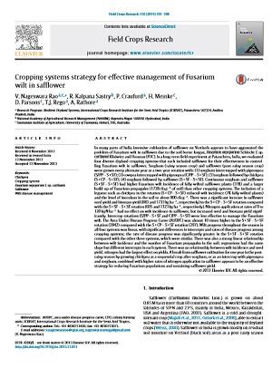 Cropping systems strategy for effective management of Fusarium wilt in safflower