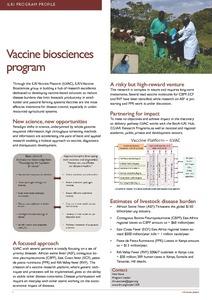 Vaccine biosciences program