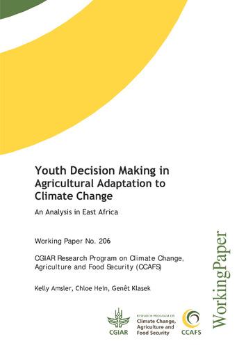 Youth Decision Making in Agricultural Adaptation to Climate Change; An Analysis in East Africa