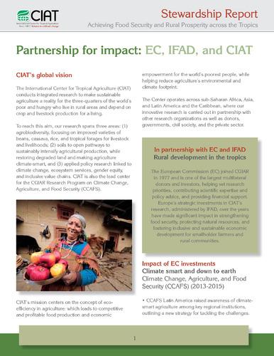 Partnership for impact: EC, IFAD, and CIAT
